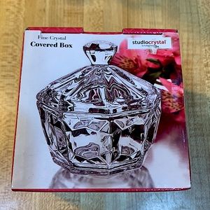 🔥🎉Host Pick!🔥🎉 NWOT-Studio Silversmiths Fine Crystal Covered Box